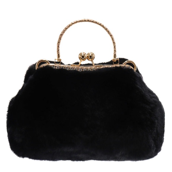 Rex Rabbit Fur Handbag - Picture 1 of 5